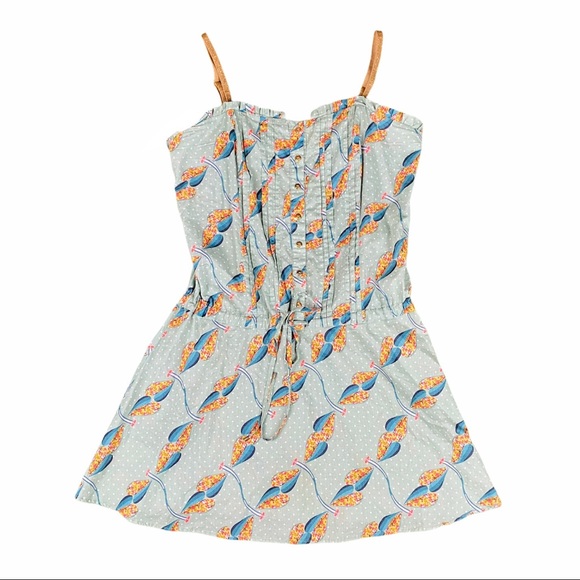 FARM Rio Dresses & Skirts - Farm Rio Mini Dress Polka Dot Hearts Print Size L